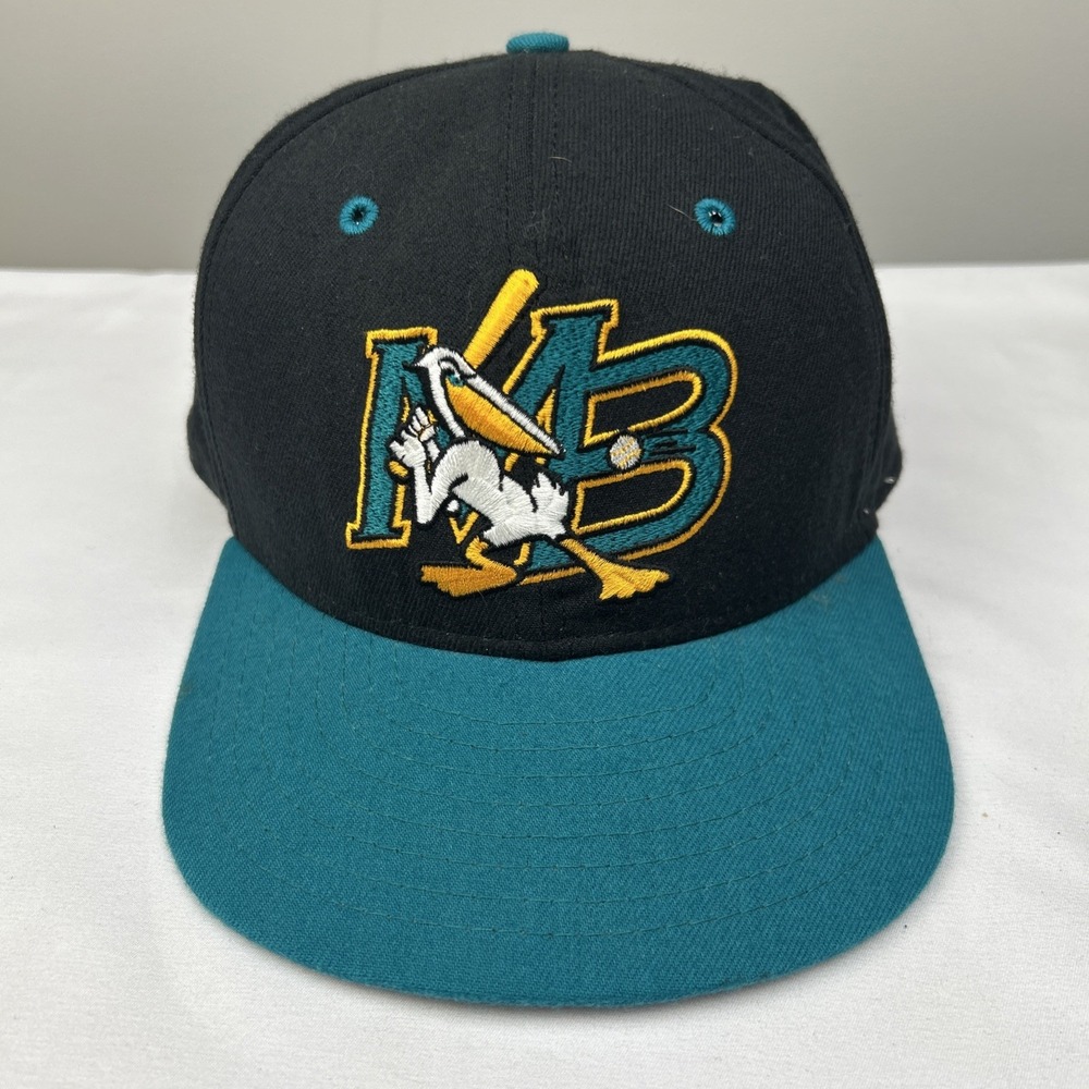 VTG 90s New Era Myrtle Beach Pelicans Minor League Baseball Hat SnapBack USA